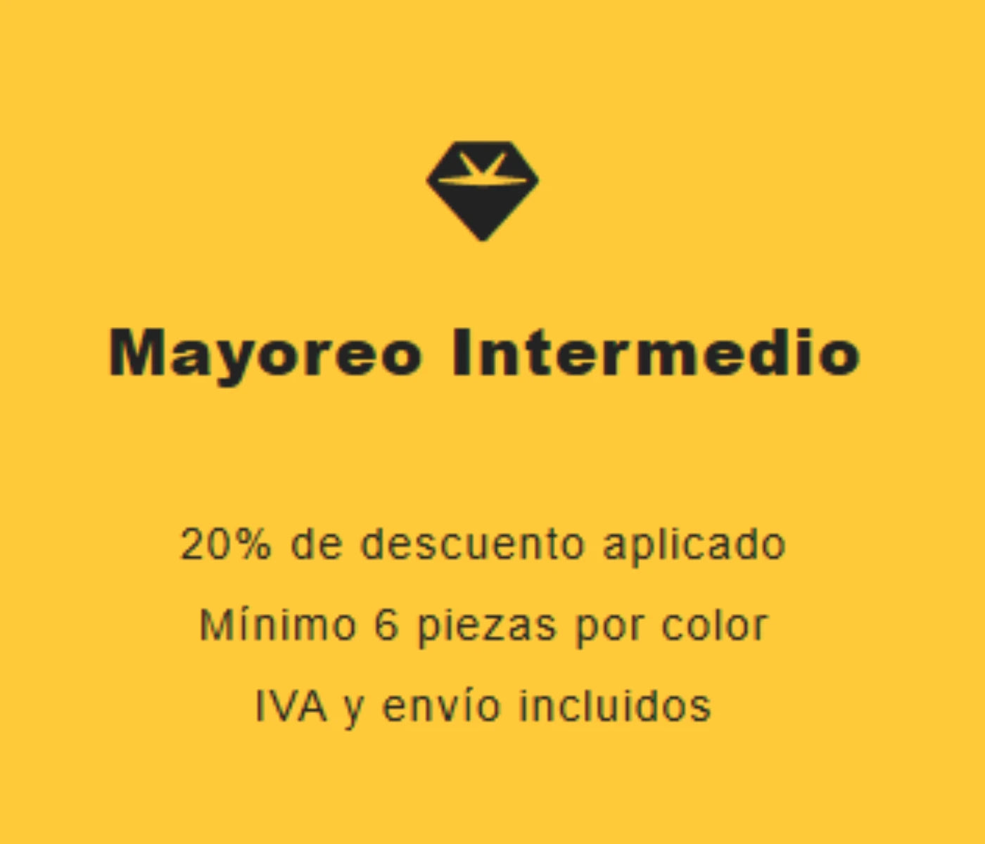 Mayoreo Intermedio 20% Off Pedido Minimo $3,500 MXN