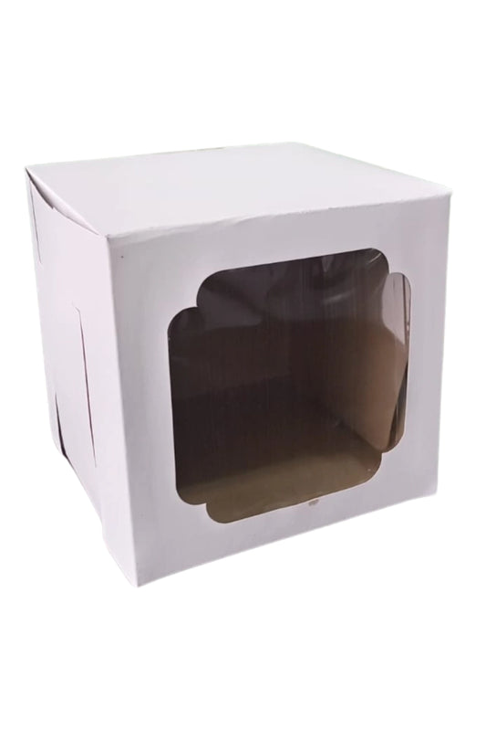 Caja para Pastel 20 cm - Paq c/5 cajas | con o sin Ventana | MAYOREO AVANZADO 35% OFF