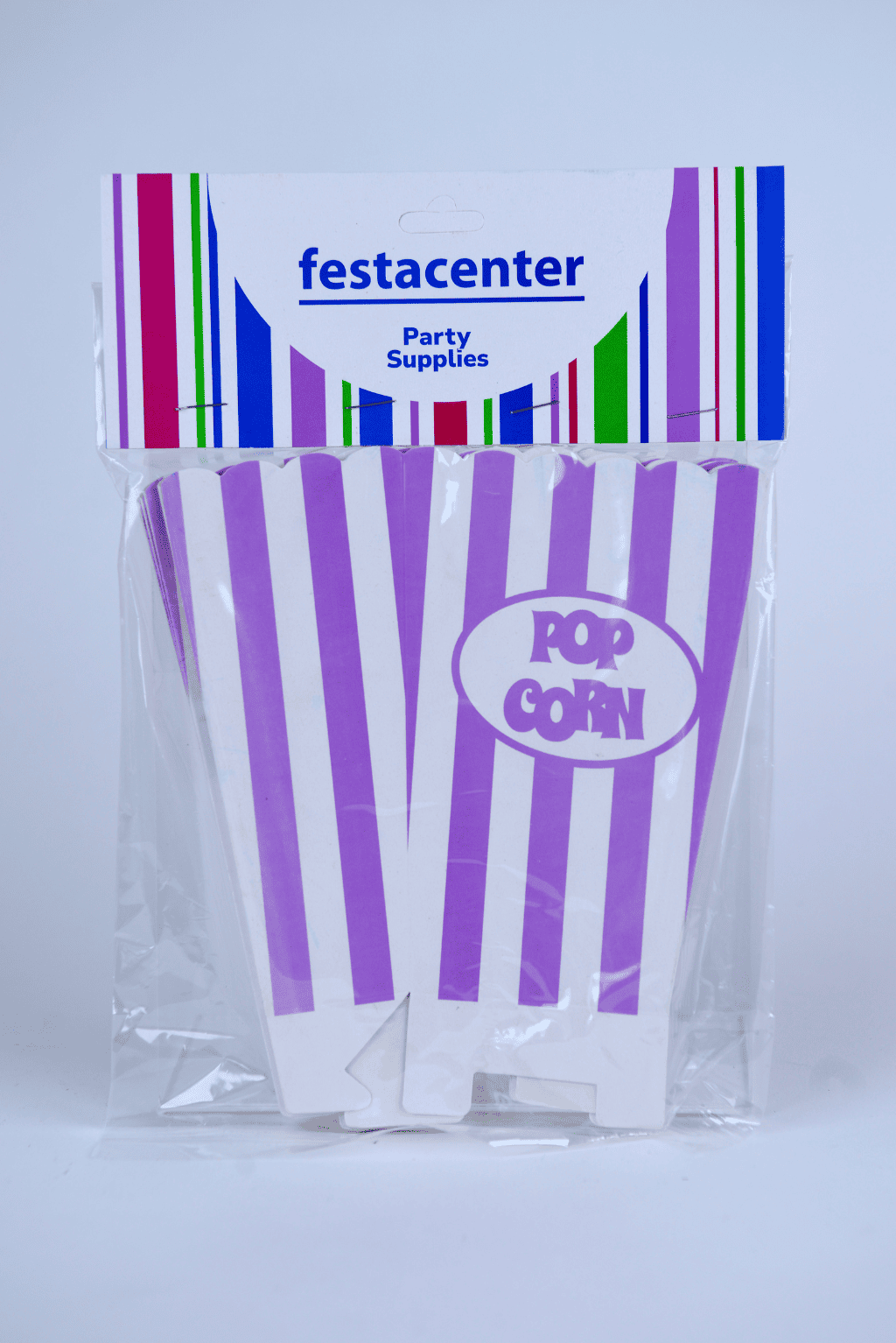 Caja de Palomitas Mediana– Paq c/10 Pzas | Variedad de Colores | MAYOREO BASICO 10% OFF