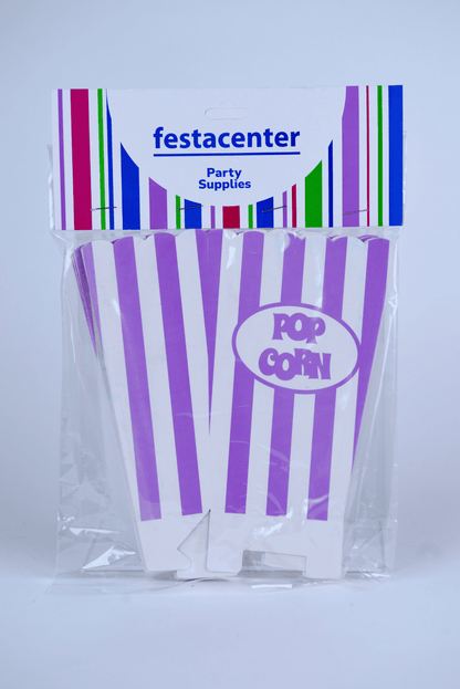 Caja de Palomitas Mediana– Paq c/10 Pzas | Variedad de Colores | MAYOREO BASICO 10% OFF