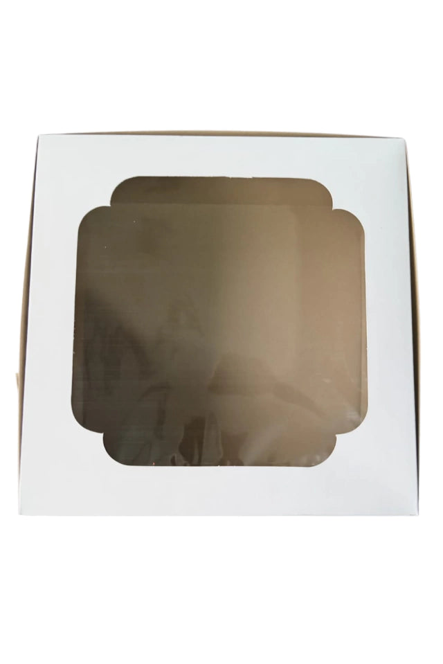 Caja para Pastel 30 cm - Paq c/5 cajas | con o sin Ventana | MENUDEO
