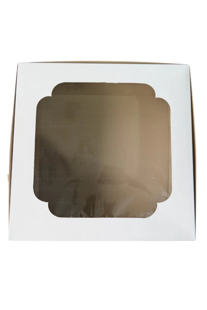 Caja para Pastel 30 cm - Paq c/5 cajas | con o sin Ventana | MENUDEO
