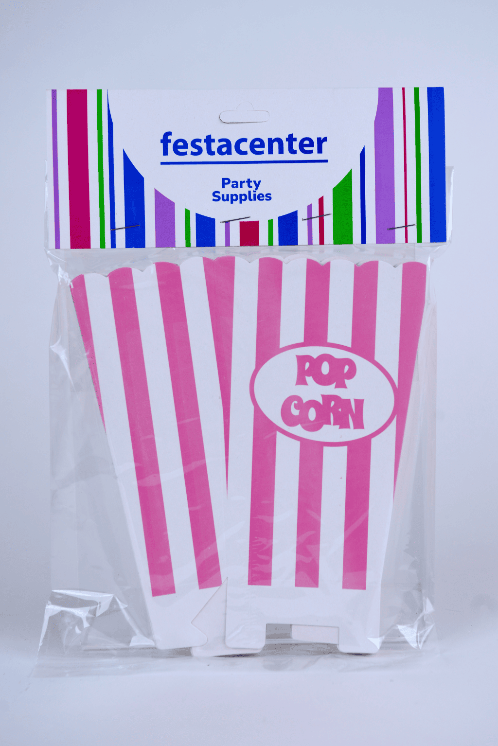 Caja de Palomitas Mediana– Paq c/10 Pzas | Variedad de Colores | MAYOREO BASICO 10% OFF