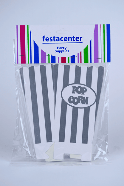 Caja de Palomitas Mediana– Paq c/10 Pzas | Variedad de Colores | MAYOREO BASICO 10% OFF