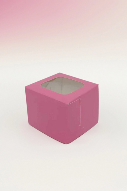 Caja Estandar 6 c/ventana – Paq c/5 Pzas | Variedad de Colores | MENUDEO