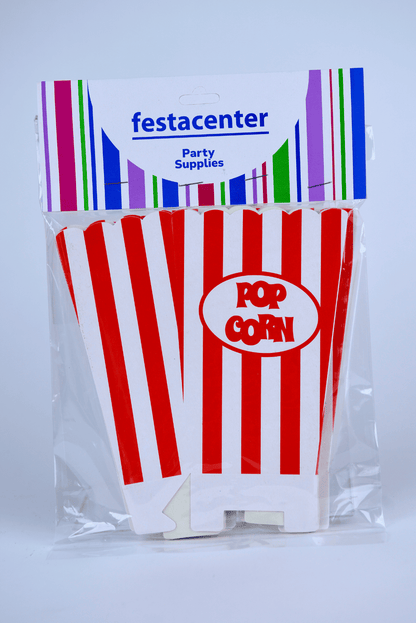 Caja de Palomitas Mediana– Paq c/10 Pzas | Variedad de Colores | MAYOREO BASICO 10% OFF