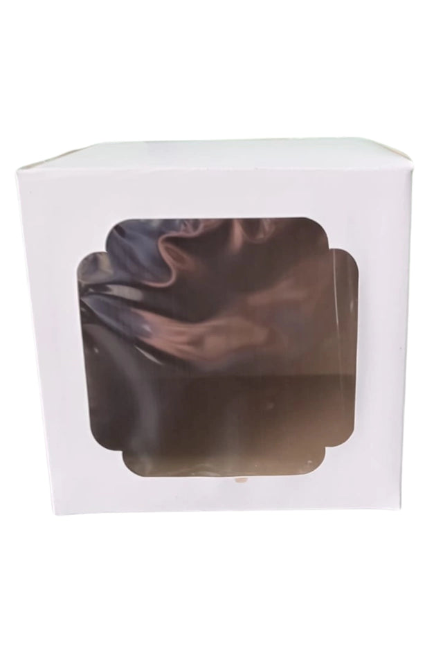 Caja para Pastel 20 cm - Paq c/5 cajas | con o sin Ventana | MENUDEO
