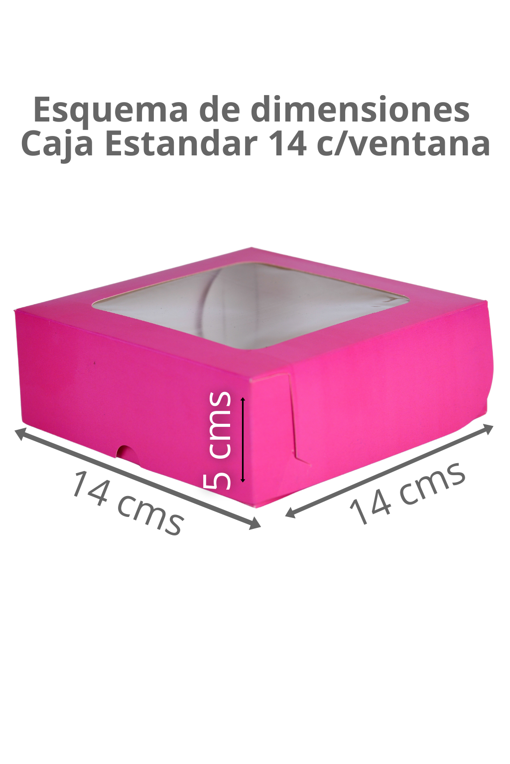 Caja Estandar 14 c/ventana – Paq c/5 Pzas | Variedad de Colores | MAYOREO AVANZADO 35% OFF