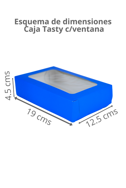 Caja Tasty c/ventana – Paq c/5 Pzas | Variedad de Colores | MAYOREO AVANZADO 35% OFF