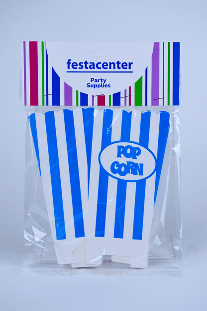 Caja de Palomitas Mediana– Paq c/10 Pzas | Variedad de Colores | MAYOREO BASICO 10% OFF