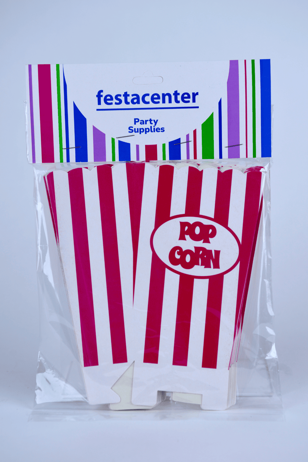 Caja de Palomitas Mediana– Paq c/10 Pzas | Variedad de Colores | MAYOREO BASICO 10% OFF