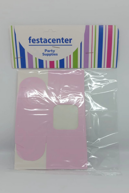 Caja Estandar 6 c/ventana – Paq c/5 Pzas | Variedad de Colores | MENUDEO