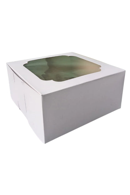 Caja para Pastel 30 cm - Paq c/5 cajas | con o sin Ventana | MENUDEO