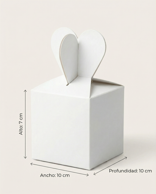 Caja Moñito Est 10 – Paq c/5 Pzas | Variedad de Colores |10 x 10 x 7 cms