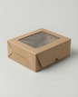 Caja Estandar 16 c/ventana – Paq c/5 Pzas | Variedad de Colores | 16 x 16 x 7.5 cms