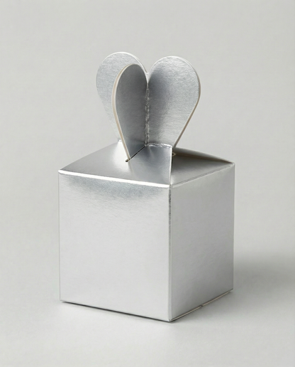 Caja Moñito Mini – Paq c/5 Pzas | Variedad de Colores | 6.5 x 6.5 x 5 cm