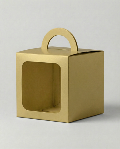 Caja Cubo Est 10 c/ventana – Paq c/5 Pzas | Variedad de Colores | 10 x 10 x 10 cms