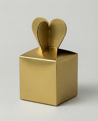 Caja Moñito Mini – Paq c/5 Pzas | Variedad de Colores | 6.5 x 6.5 x 5 cm