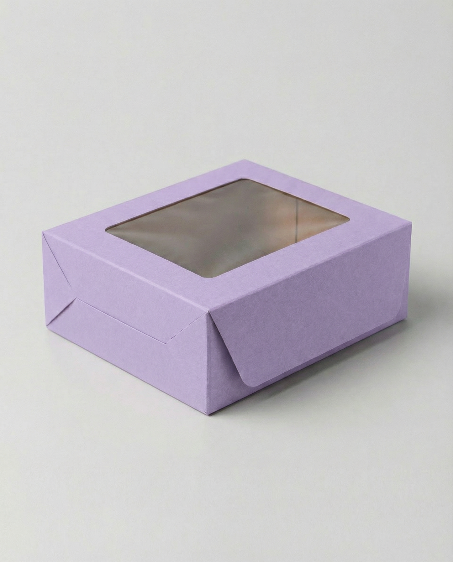 Caja Estandar 16 c/ventana – Paq c/5 Pzas | Variedad de Colores | 16 x 16 x 7.5 cms
