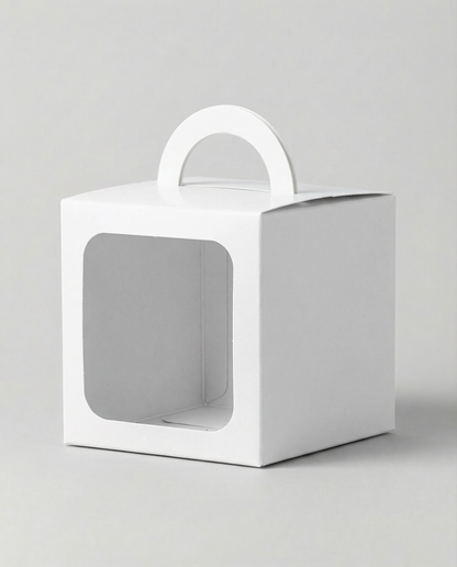 Caja Cubo Est 10 c/ventana – Paq c/5 Pzas | Variedad de Colores | 10 x 10 x 10 cms