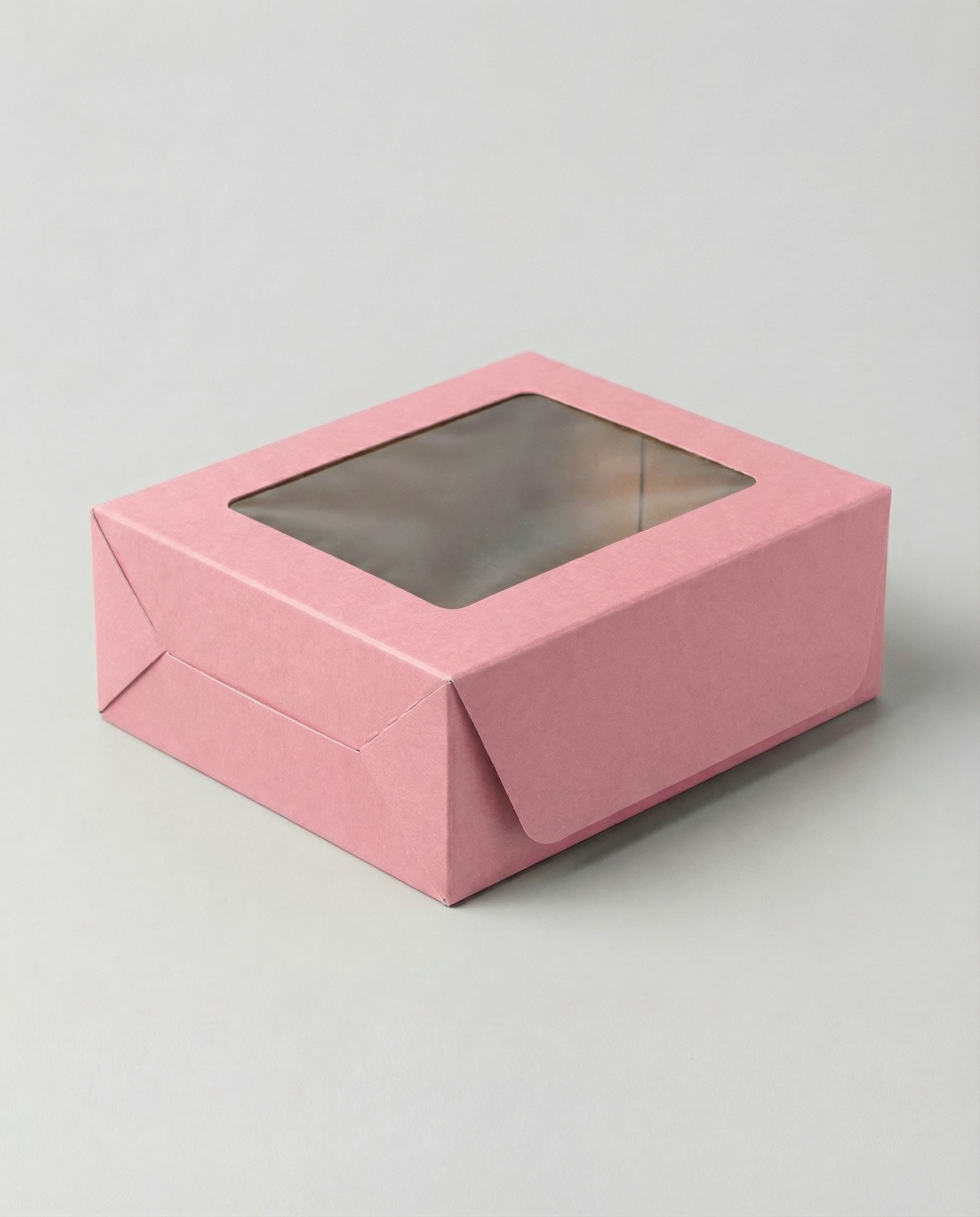 Caja Estandar 16 c/ventana – Paq c/5 Pzas | Variedad de Colores | 16 x 16 x 7.5 cms