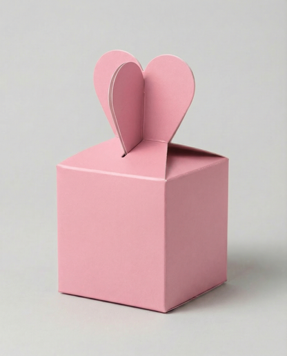 Caja Moñito Mini – Paq c/5 Pzas | Variedad de Colores | 6.5 x 6.5 x 5 cm