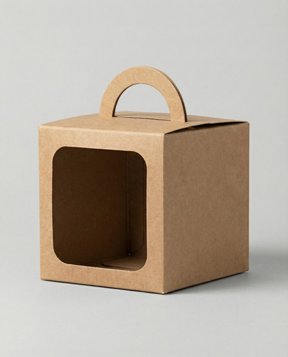 Caja Cubo Est 10 c/ventana – Paq c/5 Pzas | Variedad de Colores | 10 x 10 x 10 cms