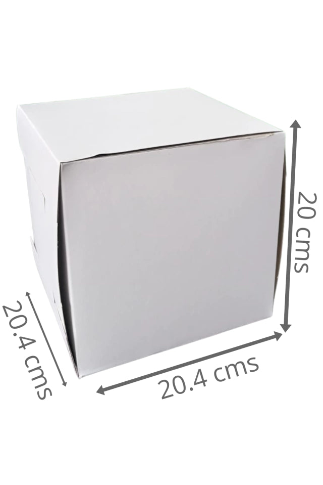 Caja para Pastel 20 cm - Paq c/5 cajas | con o sin Ventana | MENUDEO