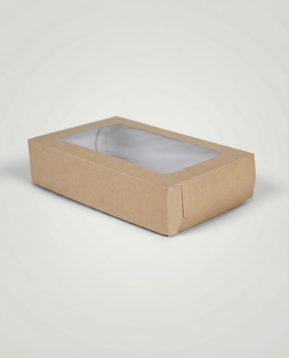 Caja Tasty c/ventana – Paq c/5 Pzas | Variedad de Colores | 19 x 12.5 x 4.5 cm